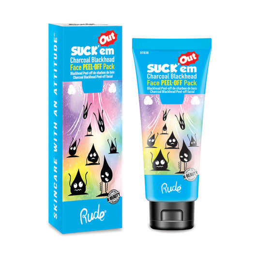 RUDE Suck'em Out Charcoal Blackhead Face Peel-off Pack - Trending Wellness Store