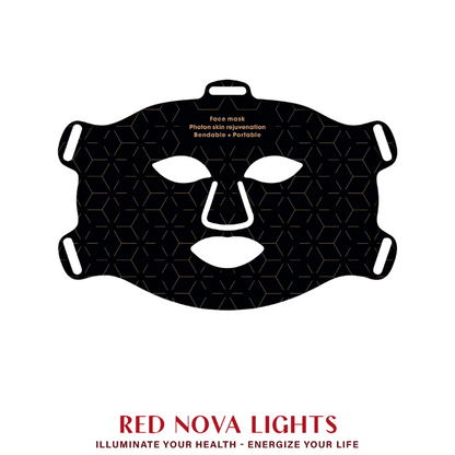 Red Light Therapy Face Mask – LED Skin Rejuvenation Mask with Red, Blue, Yellow + NIR (460–850nm) - Trending Wellness Store