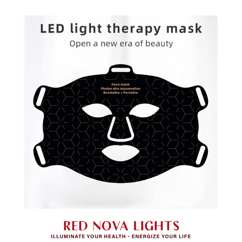Red Light Therapy Face Mask – LED Skin Rejuvenation Mask with Red, Blue, Yellow + NIR (460–850nm) - Trending Wellness Store