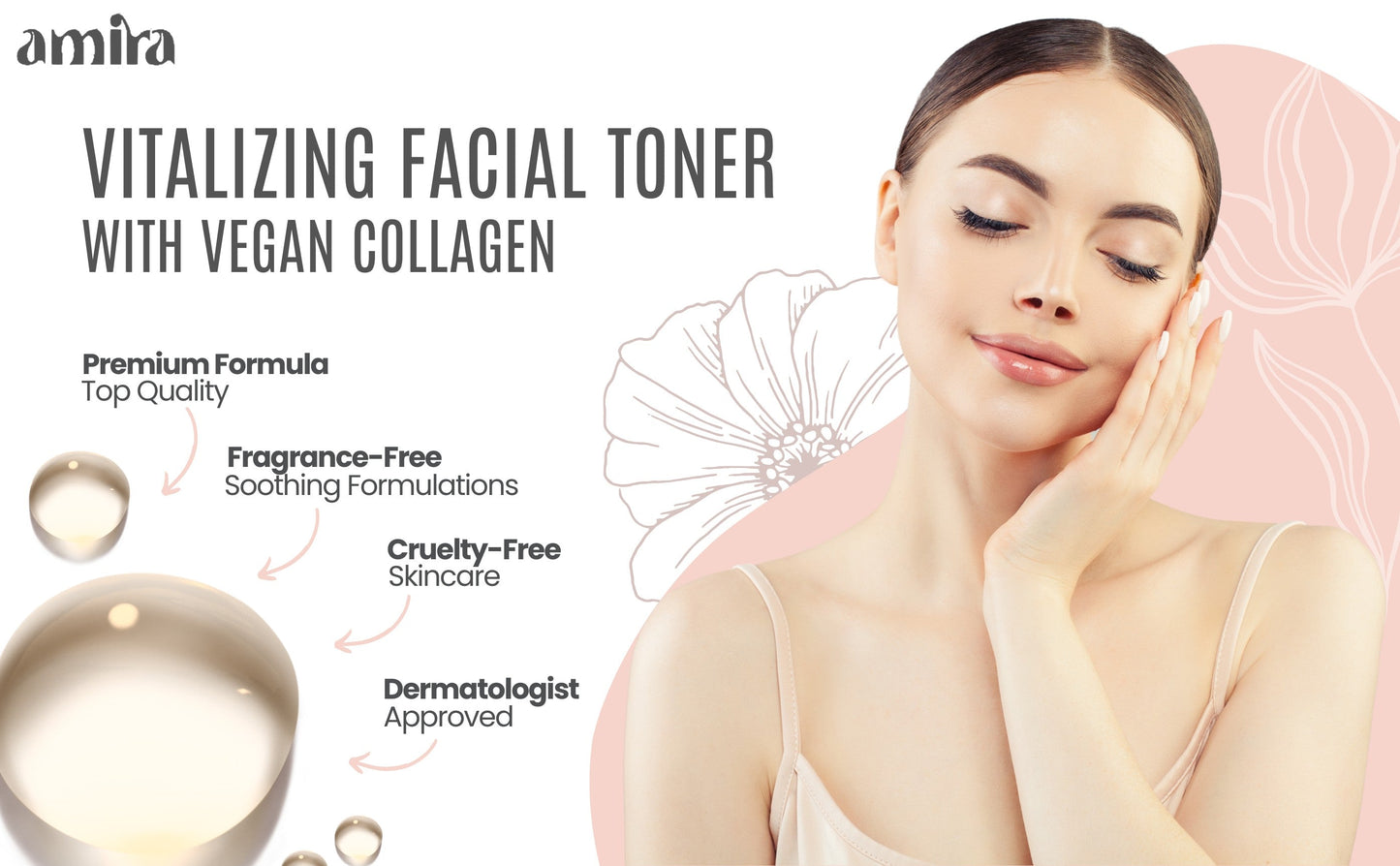 Revitalize Your Beauty: Amira Hydrating Facial Toner With Vegan Collagen - Trending Wellness Store