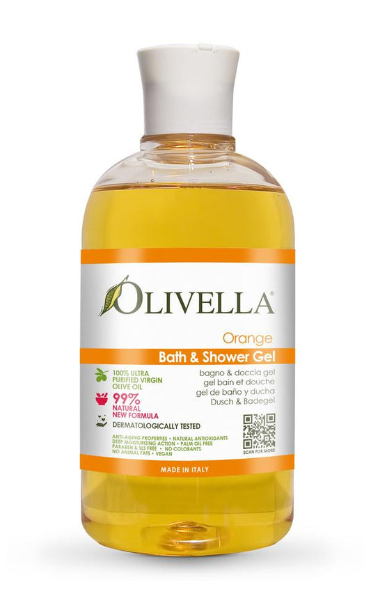 OLIVELLA Bath & Shower Gel Orange 500 ml - Trending Wellness Store