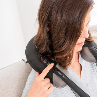 Obusforme Shiatsu & Vibration Neck Massager w/ Heat – 3 Modes, Integrated Controls, Chiropractor-Endorsed - Trending Wellness Store