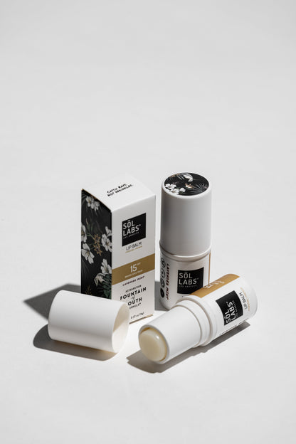SOL LABS® SPF 15 Hydrating Lavender Mint Lip Balm: Natural, Nourishing & K-Beauty Inspired Sun Protection - Trending Wellness Store