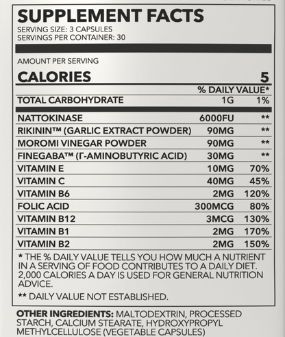 Nattokinase Blend 6,000 FU Cardiovascular Support Capsules - Trending Wellness Store