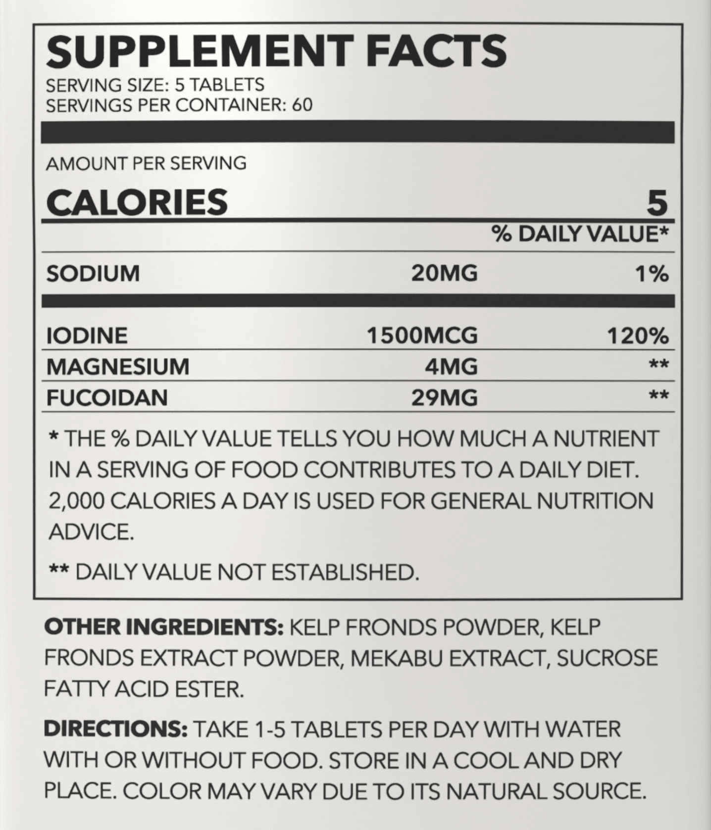 Pure Oceanic Root Iodine Kelp Root Tablets - Trending Wellness Store