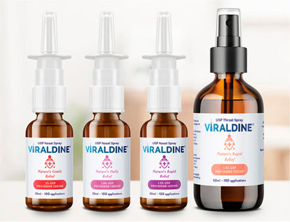 Viraldine 1% Antiviral Povidone-Iodine Nasal Spray - With No Harmful Microplastics - Trending Wellness Store