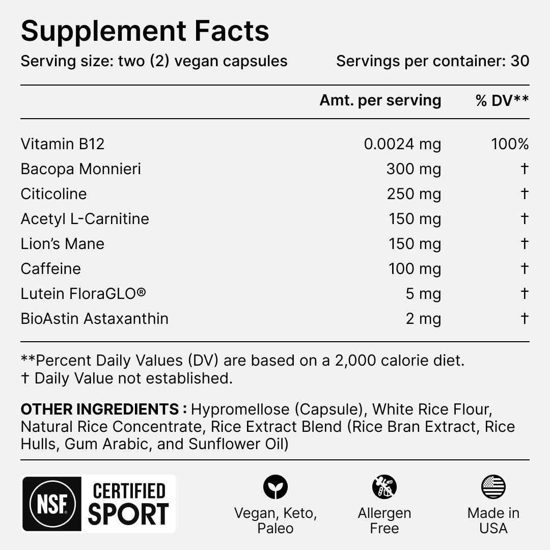 Xnergy: A.M. Nootropic for Calm Energy, Focus & Motivation - Trending Wellness Store