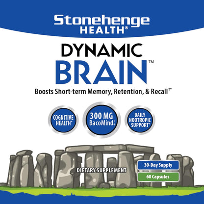 Stonehenge Health Dynamic Brain – Advanced Nootropic Supplement for Memory, Focus &amp; Clarity( Pack of 2) - Trending Wellness Store