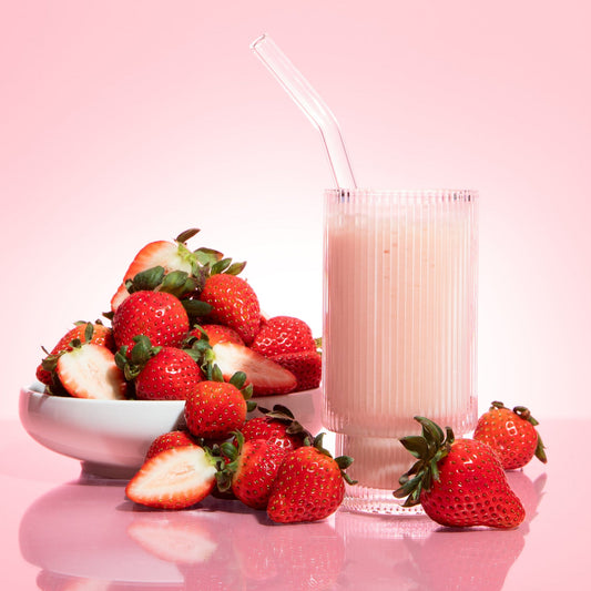 30G Protein Strawberries & Cream Biocare Dietary Beverage (14-Count) - Trending Wellness Store