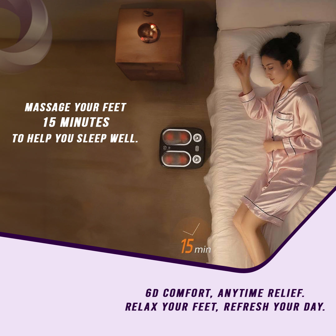 Stress & Pain Relief Foot Massager w/Heat- Deep Tissue, Circulation & Relaxing - Trending Wellness Store