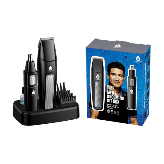 Mario Lopez Mens Grooming Kit , Designed for Hair, Beard, Nose & Ear Grooming, 10 Piece Grooming Kit - Trending Wellness Store