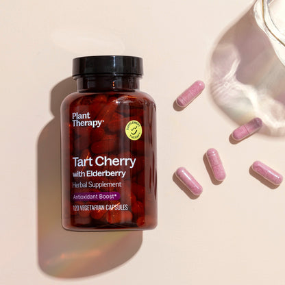 Tart Cherry with Elderberry Herbal Supplement - 120 Capsules - Trending Wellness Store