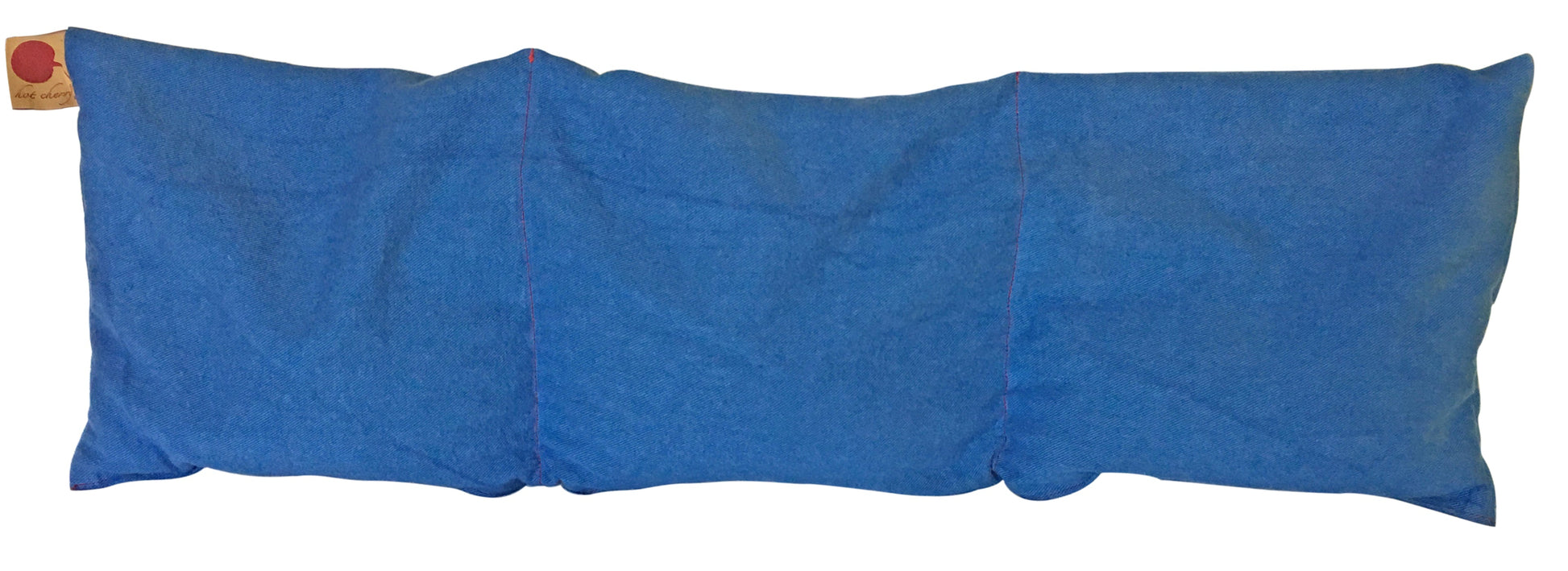 Hot Cherry Triple Square Pillow in Blue Denim - Trending Wellness Store
