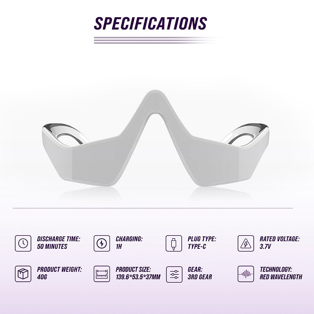 Under-Eye Red Light Therapy Skin Care Massager - Trending Wellness Store