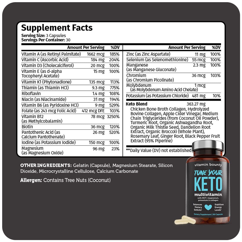 Tune Your Keto - Multivitamin - Trending Wellness Store