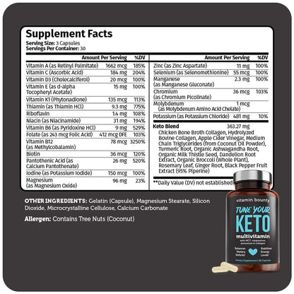 Tune Your Keto - Multivitamin - Trending Wellness Store