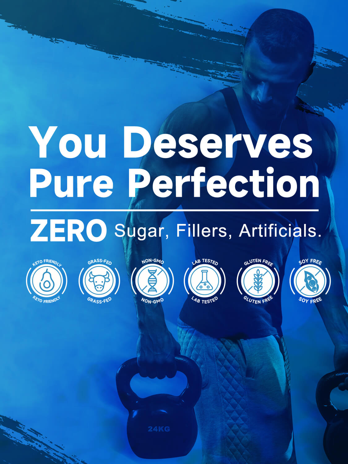 Vanilla Protein Powder, Whey Protein Isolate, 26G Protein/Serving, 1.1LB - Trending Wellness Store