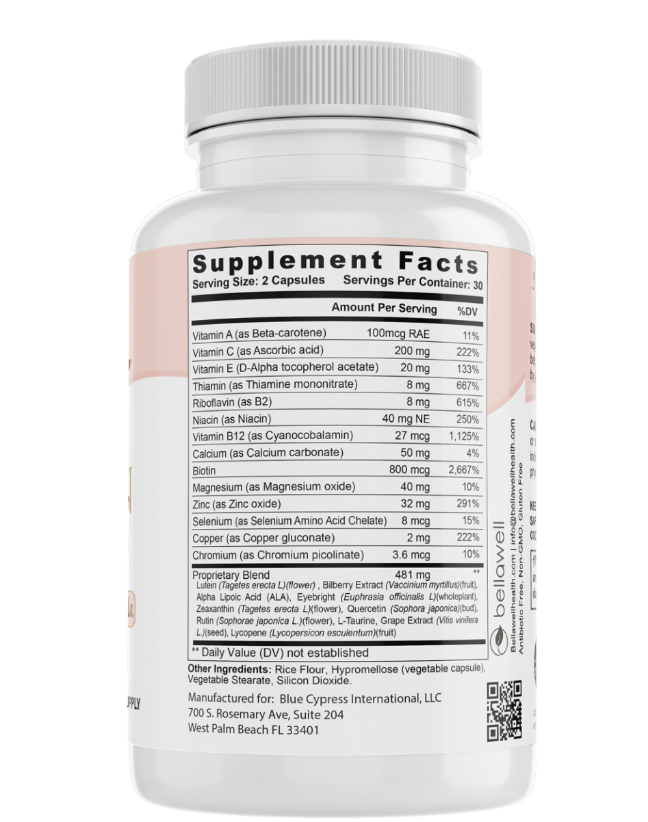 Vision Care -  A Blend of Ingredients for Ocular Support by Bellawell - Trending Wellness Store