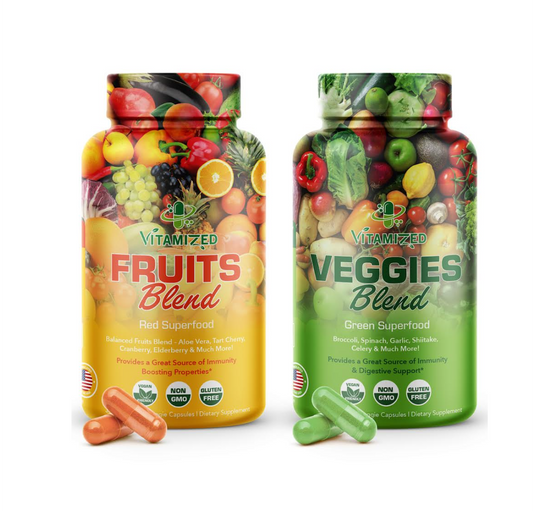 Superfood Fruits and Veggie Capsules - Overall Health and Energy - For Men and Women - Trending Wellness Store