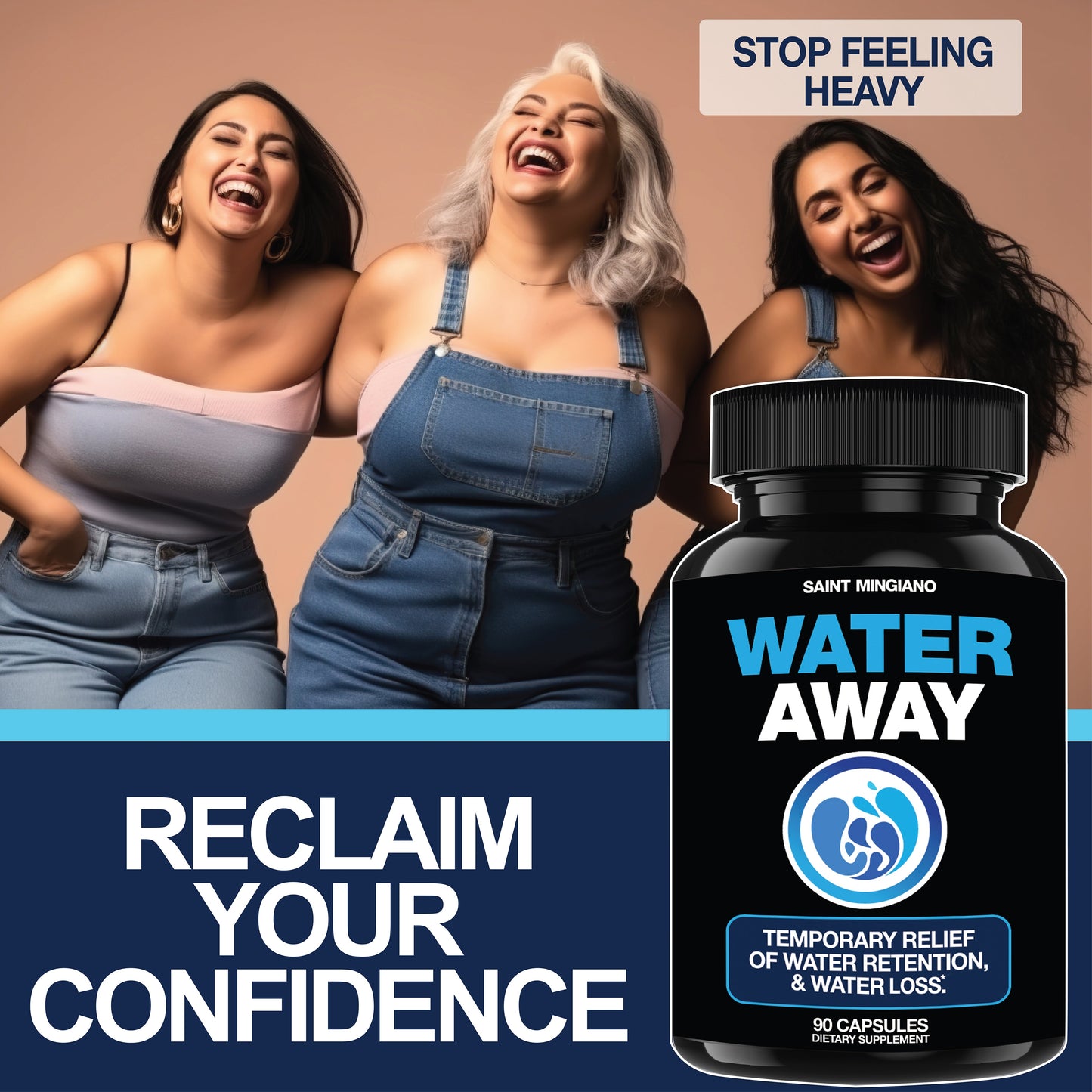 Water Away - Water Retention and Flushing, Aids in Water Relief & Water Loss - Trending Wellness Store