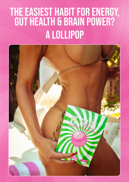 It Girl Superfood Greens Lollipops - Vegan Candy with Supergreens, Vitamins & Antioxidants - Trending Wellness Store