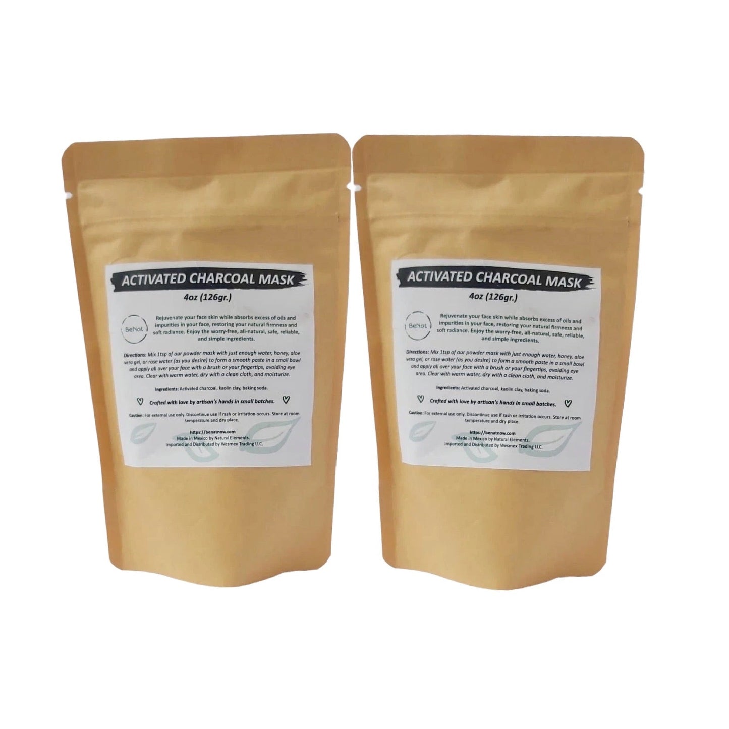 2-pack Activated Charcoal Facial Mask - Trending Wellness Store
