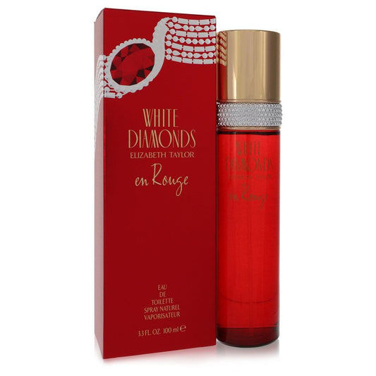 White Diamonds En Rouge by Elizabeth Taylor Eau De Toilette Spray 3.3 oz for Women - Trending Wellness Store