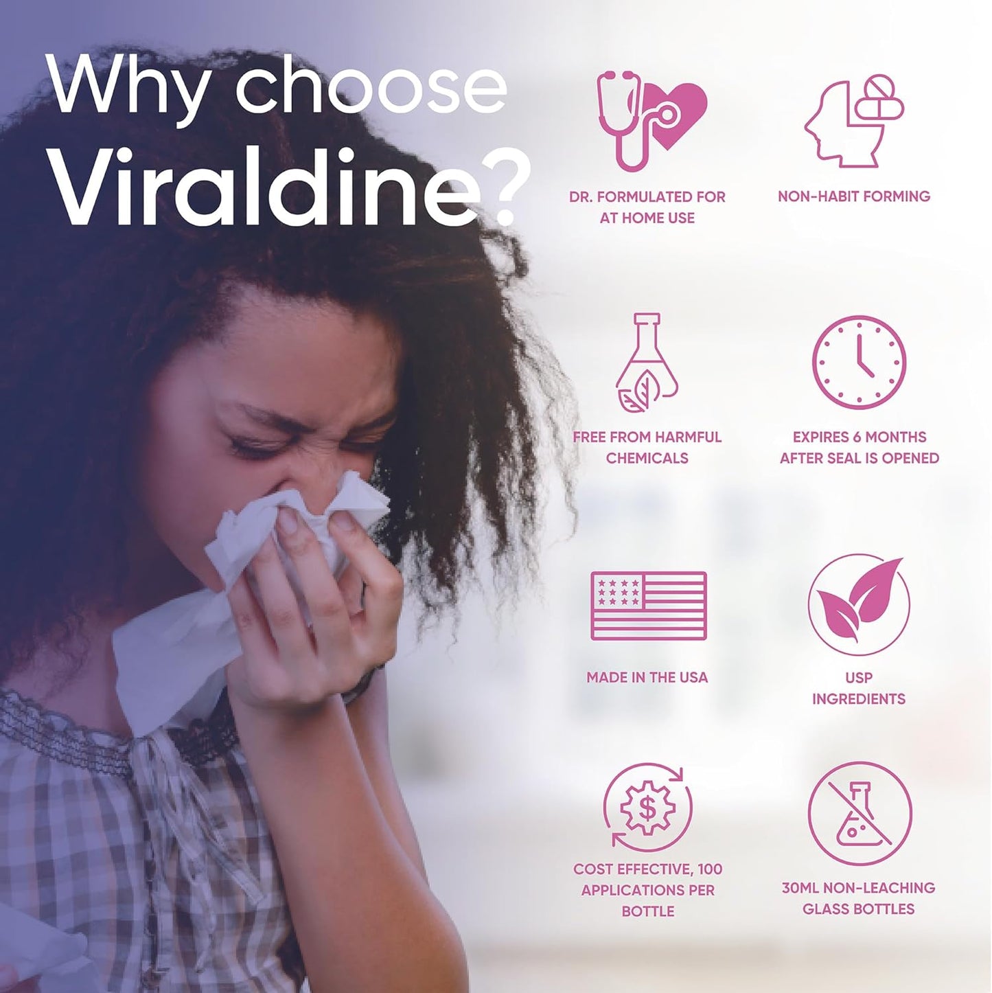 Viraldine 1% Antiviral Povidone-Iodine Nasal Spray - With No Harmful Microplastics - Trending Wellness Store
