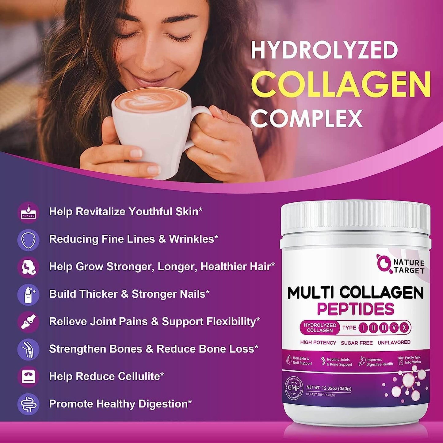 Women’s Hydrolyzed Collagen Powder, 9200mg - Trending Wellness Store