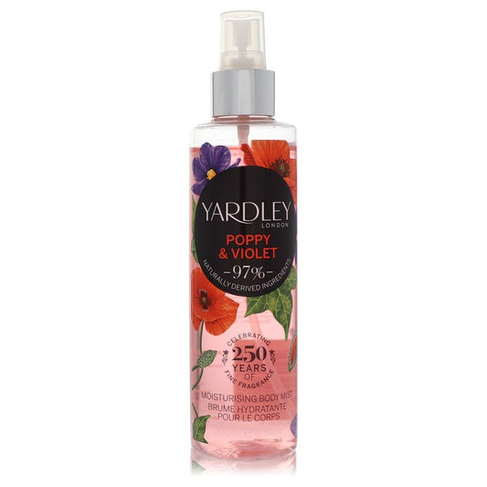 Yardley Poppy & Violet by Yardley London Body Mist 6.8 oz for Women - Trending Wellness Store