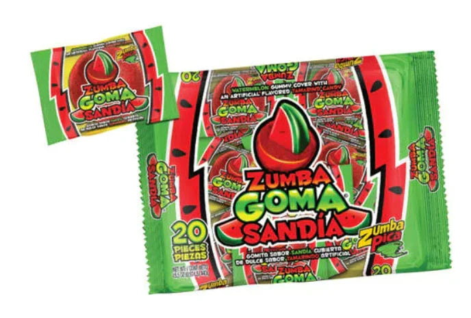 Zumba Pica Goma Sandia Peg Bag 6 ct - Trending Wellness Store