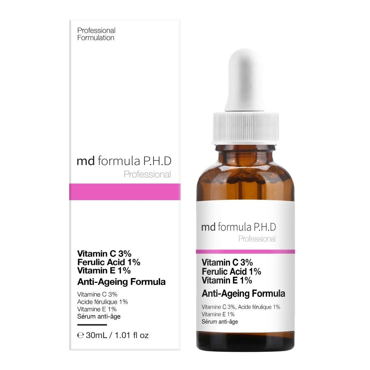 Anti-Ageing Serum Vitamin C 3%, Ferulic Acid 1%, Vitamin E 1% 30ml - Trending Wellness Store