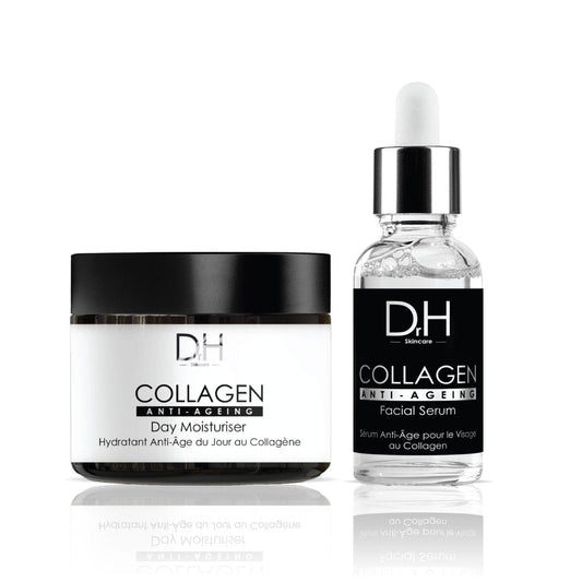 Anti-Aging Collagen Facial Serum 30ml + Collagen Anti-Ageing Day Moisturiser 60ml - Trending Wellness Store
