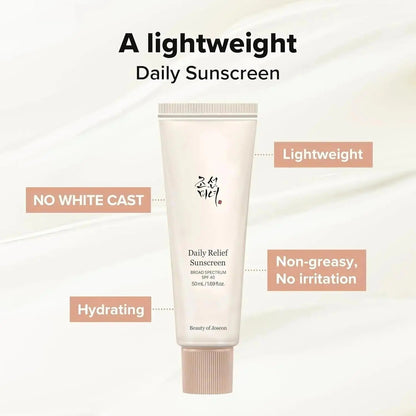 Beauty of Joseon Pack of 3 Rice Probiotics UV Sunscreen SPF50+ PA++++ 50 ml - Facial Sunscreen with Nourishing Rice Extracts, Lightweight for Sensitive Skin - Skincare, Gentle - Trending Wellness Store