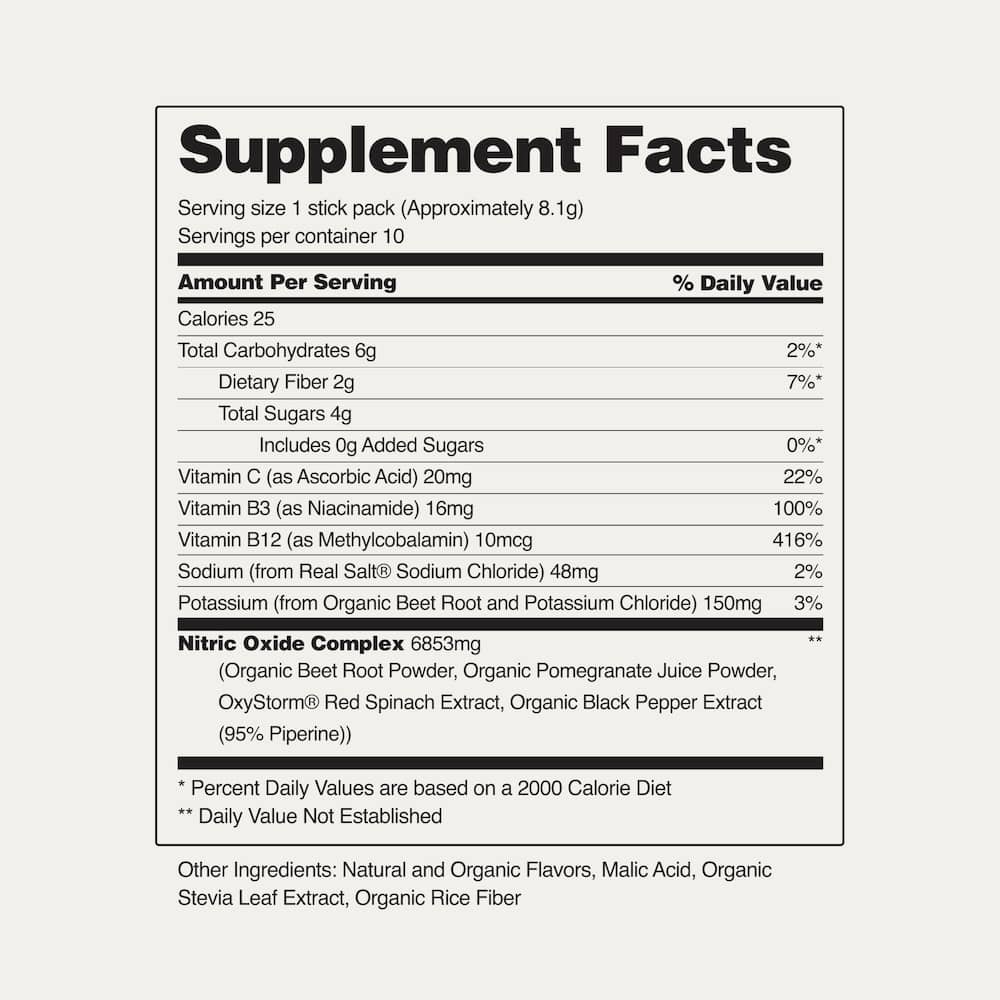 Nitric Oxide Organic Beets Single-Serve Packs - Trending Wellness Store