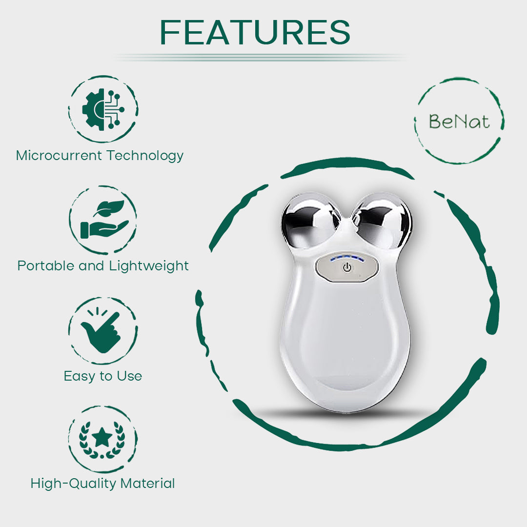 Microcurrent Facial Toning Massager - Trending Wellness Store