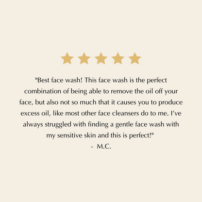 Gentle, Oil-Free Foaming Apple Cleanser for Sensitive & Acne-Prone Skin | Vegan, allergen-friendly, sulfate & paraben free | Purifying, hydrating face wash for all skin types - Trending Wellness Store