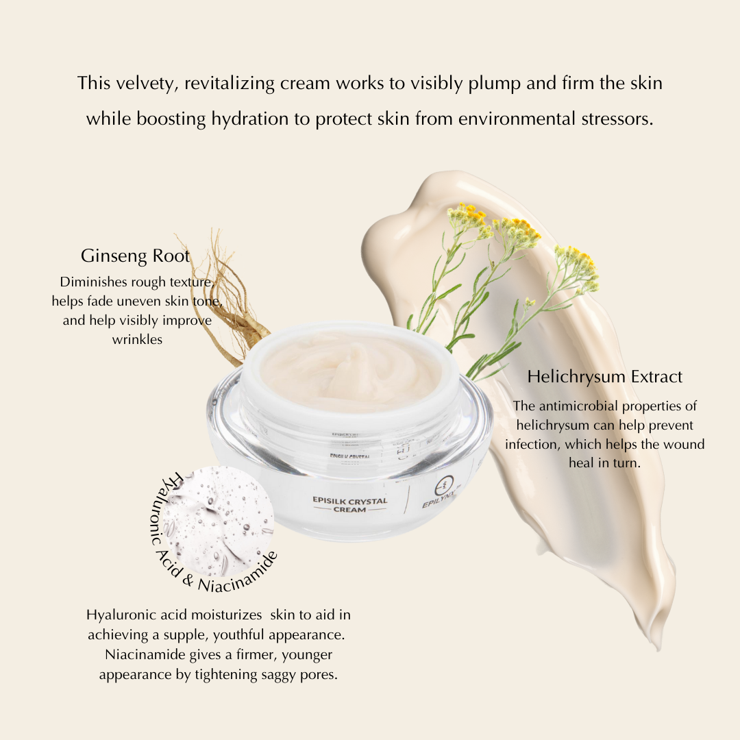 Vegan EpiSilk, Crystal Wrinkle Smoothing Face Cream - Intense Brightening and Firming Wrinkle Fix for Sensitive Skin - Trending Wellness Store