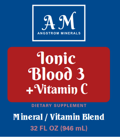 32 oz Blood 3 + Vitamin C Supplement by Angstrom Minerals - Trending Wellness Store