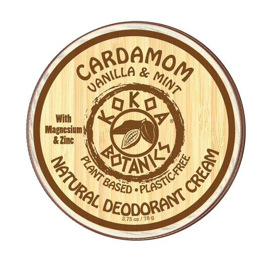 CARDAMOM with VANILLA & MINT  - Organic Natural Deodorant Cream - Aluminum-Free - 2.5 oz - Trending Wellness Store