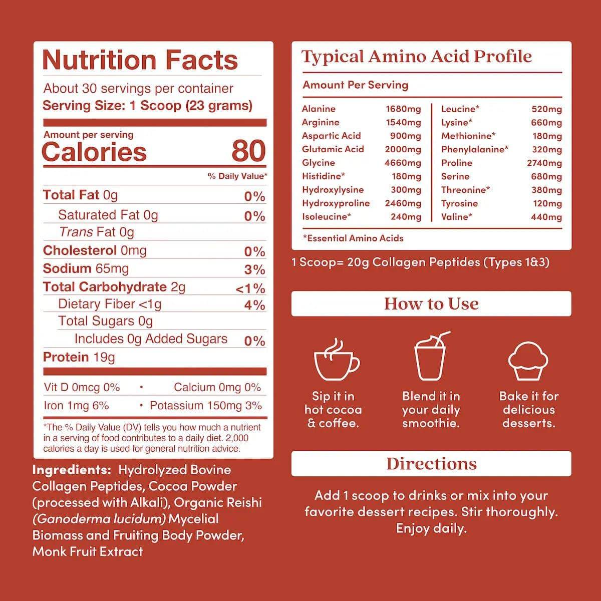 Chocolate Collagen Peptides Powder - Trending Wellness Store