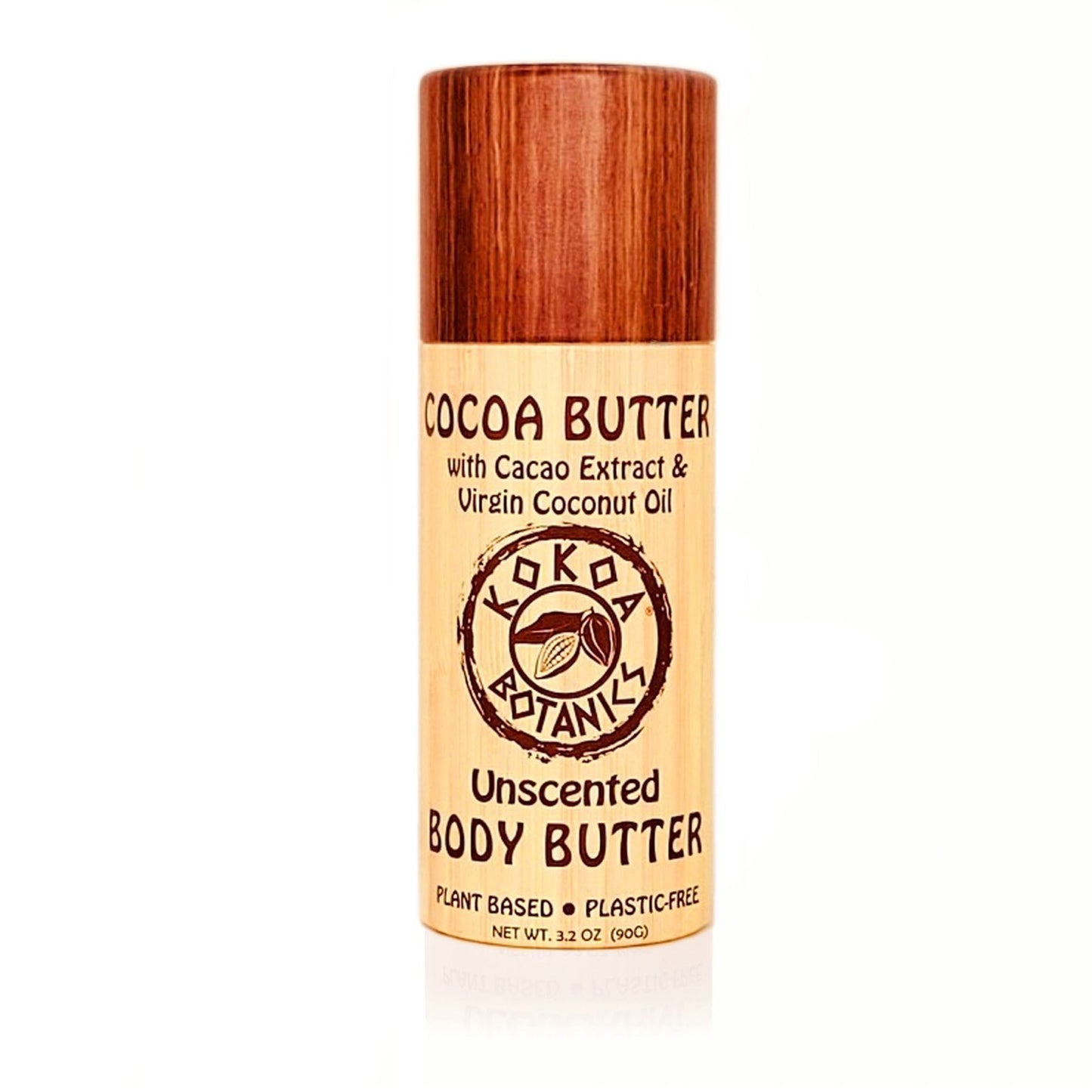 Cocoa Butter Lotion Bar with Virgin Coconut Oil – Unscented – Plastic-Free 3.2 oz - Trending Wellness Store
