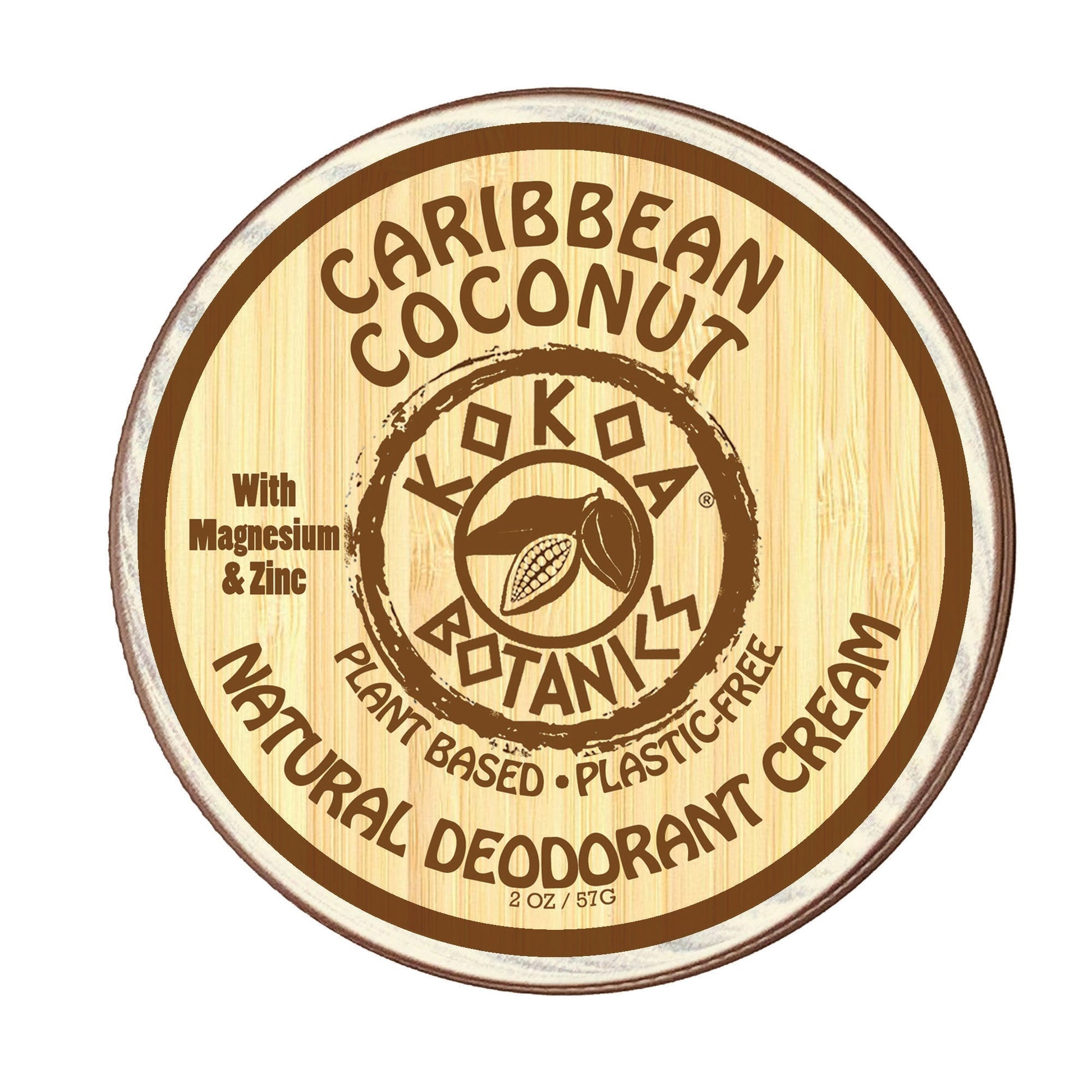 CARIBBEAN COCONUT - Natural Deodorant Cream - Aluminum-Free - 2.5 oz - Trending Wellness Store