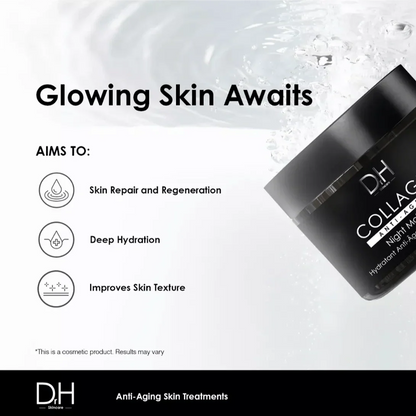 Dr H Collagen Anti-Ageing Night Moisturiser 60ml - Trending Wellness Store