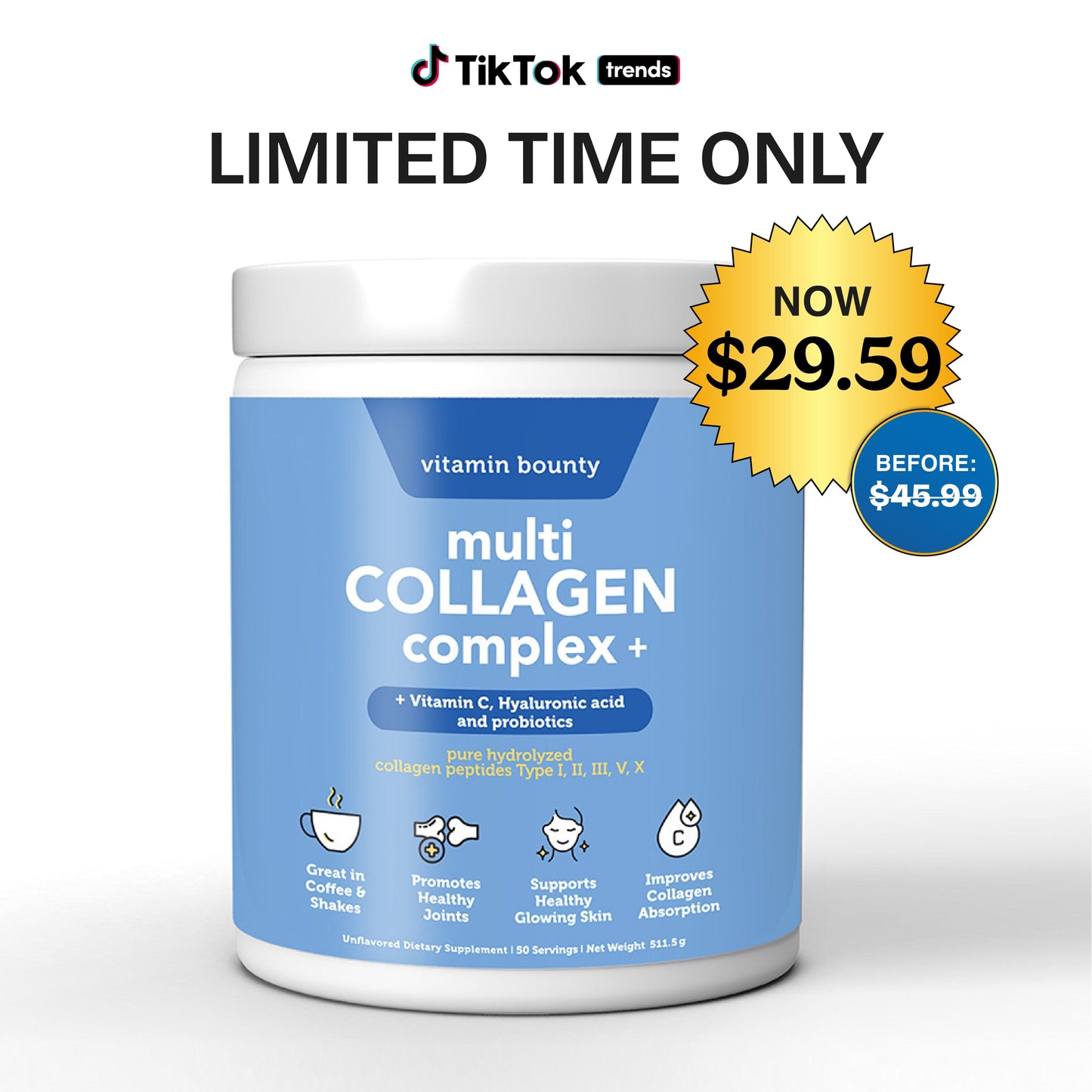 Multi Collagen Complex + - Trending Wellness Store