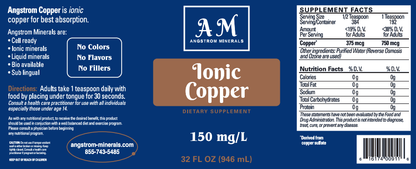 32 oz Angstrom Copper Supplement by Angstrom Minerals - Trending Wellness Store