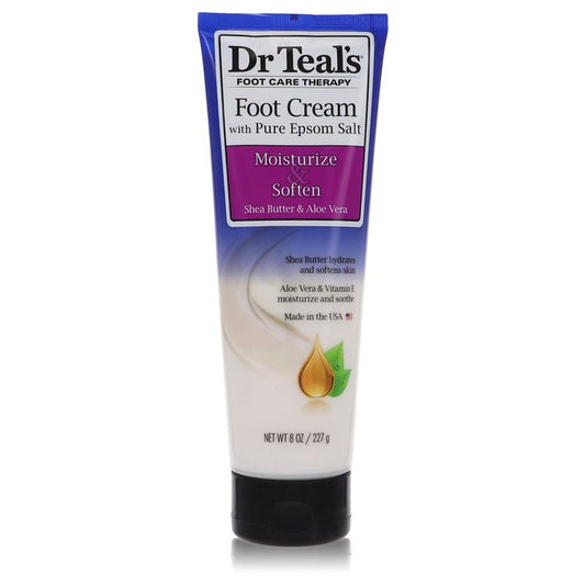Dr Teal's Pure Epsom Salt Foot Cream by Dr Teal's Pure Epsom Salt Foot Cream with Shea Butter & Aloe Vera & Vitamin E 8 oz for Women - Trending Wellness Store