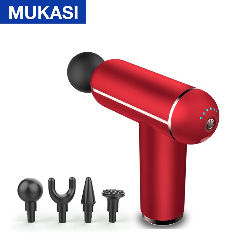 MUKASI LCD Display Massage Gun Portable Percussion Pistol Massager For Body Neck Deep Tissue Muscle Relaxation Gout Pain Relief - Trending Wellness Store