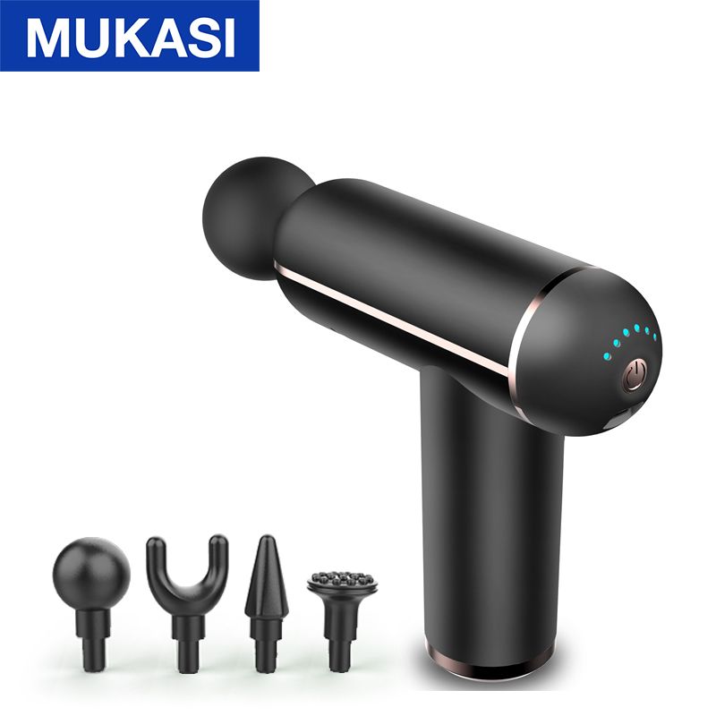 MUKASI LCD Display Massage Gun Portable Percussion Pistol Massager For Body Neck Deep Tissue Muscle Relaxation Gout Pain Relief - Trending Wellness Store