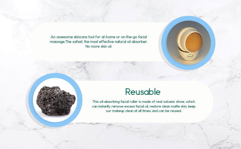 Volcanic Stone Oil-Absorbing Face Roller - Trending Wellness Store
